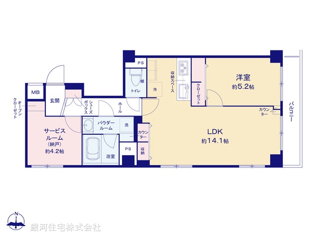 G00375978 東京都墨田区東駒形４丁目 中古マンション 5280万円【間取図】