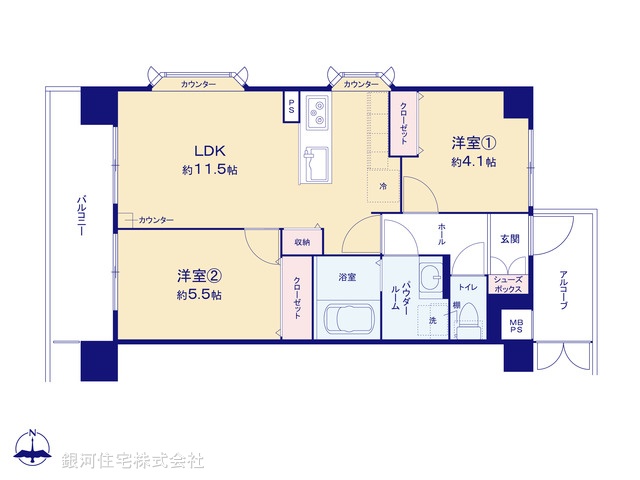 G00375985 東京都葛飾区高砂３丁目 中古マンション 2798万円【間取図】