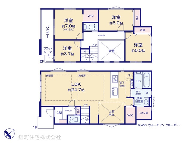 G00376048 東京都八王子市元本郷町３丁目 新築一戸建て 5499万円【間取図】