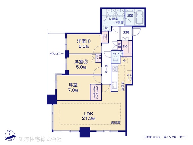 G00376073 東京都港区芝３丁目 中古マンション 3億999万円【間取図】