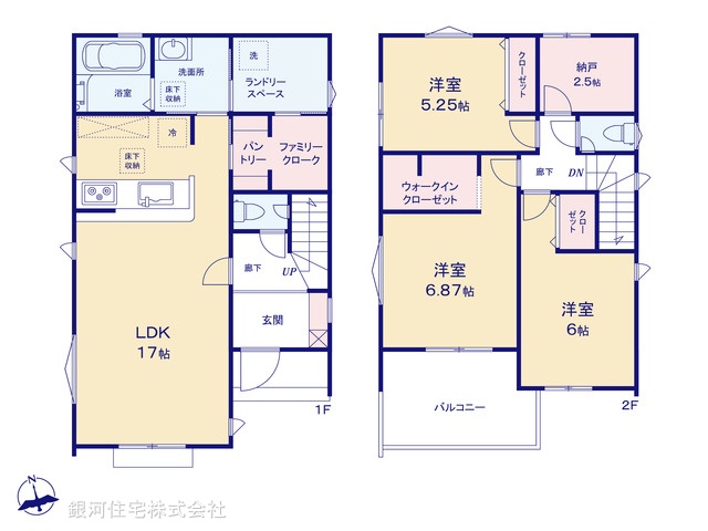 G00376090 埼玉県所沢市上新井２丁目 新築一戸建て 3980万円【間取図】