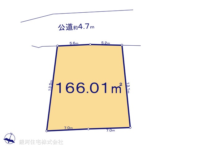 G00376092 東京都八王子市小比企町 土地(建築条件付土地) 1950万円【区画図】