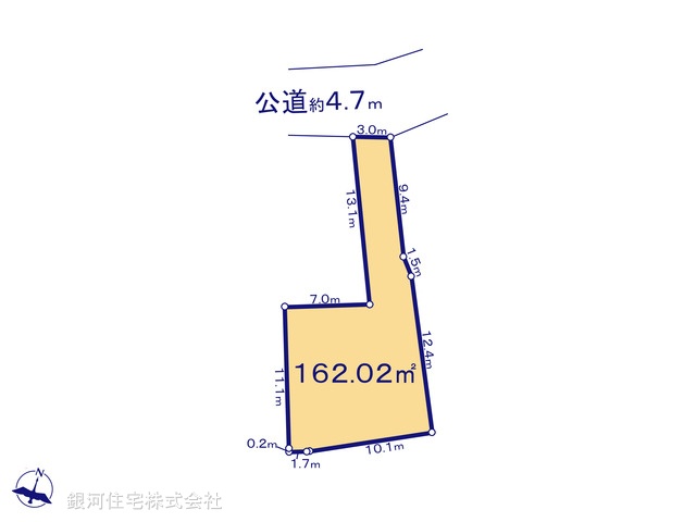 G00376093 東京都八王子市小比企町 土地(建築条件付土地) 1500万円【区画図】