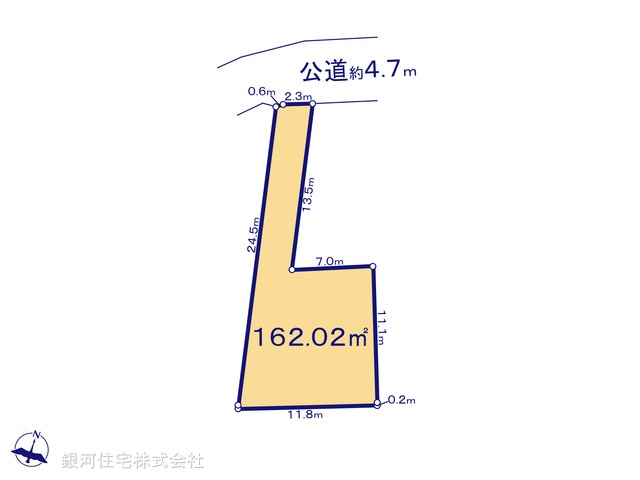 G00376094 東京都八王子市小比企町 土地(建築条件付土地) 1500万円【区画図】