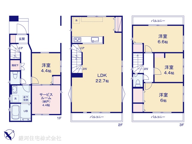 G00376104 埼玉県富士見市東みずほ台３丁目 新築一戸建て 4580万円【間取図】