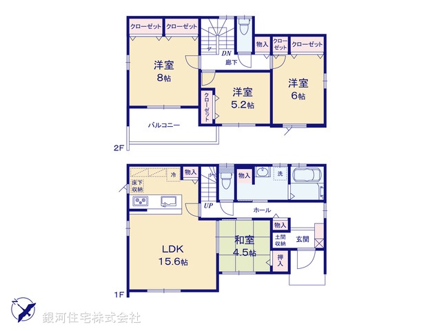 G00376138 埼玉県鴻巣市緑町 新築一戸建て 3580万円【間取図】