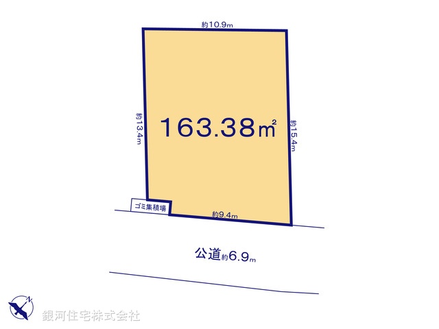 G00376147 埼玉県幸手市中５丁目 土地 980万円【区画図】