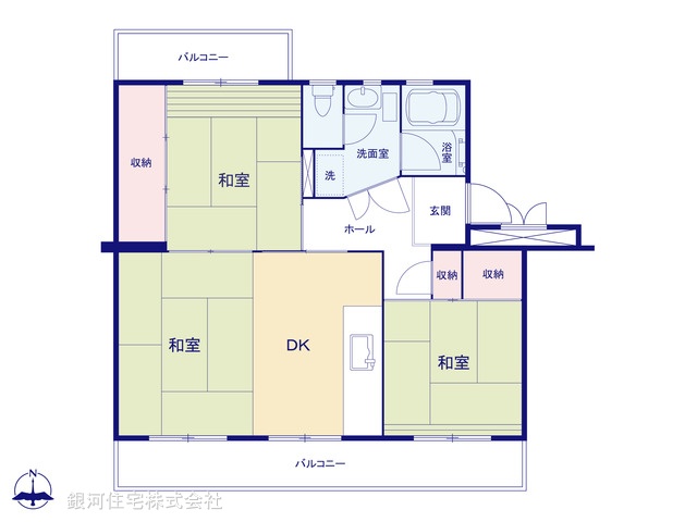 G00376211 埼玉県川越市大字笠幡 中古マンション 380万円【間取図】