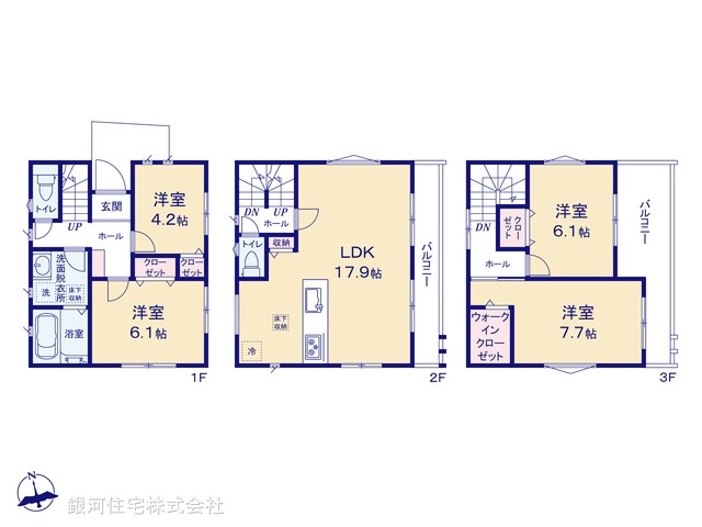 G00376262 千葉県船橋市前原西４丁目 新築一戸建て 4480万円【間取図】