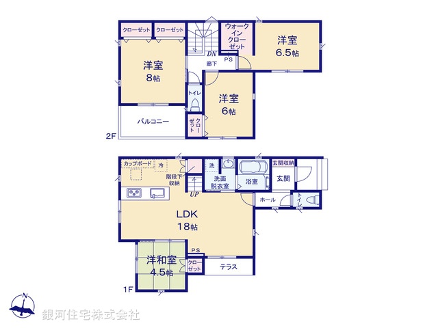 G00376346 神奈川県秦野市南矢名 新築一戸建て 3680万円【間取図】