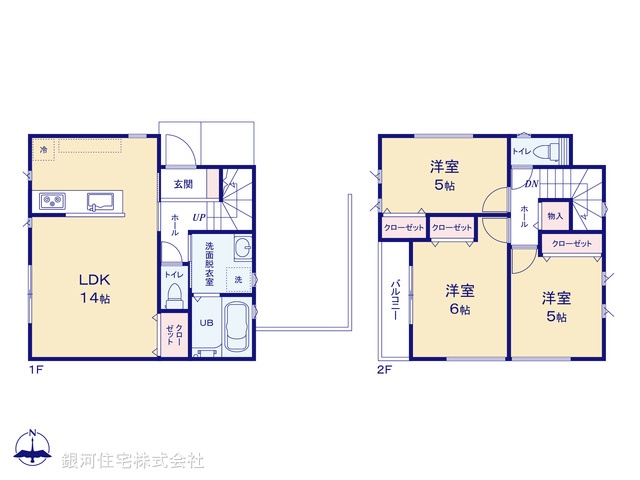 G00376482 埼玉県所沢市上新井３丁目 新築一戸建て 3380万円【間取図】