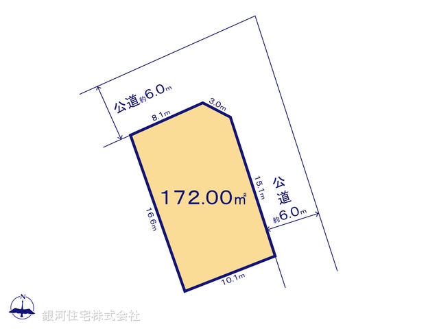 G00376550 千葉県船橋市飯山満町２丁目 土地 4780万円【区画図】