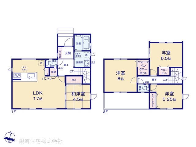 G00376552 埼玉県さいたま市浦和区皇山町 新築一戸建て 5590万円【間取図】