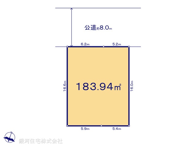 G00376685 東京都日野市南平２丁目 土地(建築条件付土地) 2300万円【区画図】