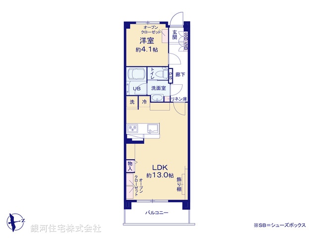 G00376762 東京都葛飾区宝町２丁目 中古マンション 2299万円【間取図】