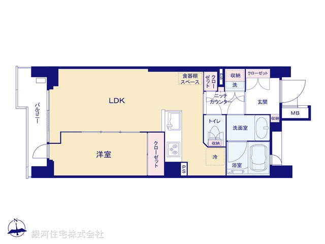 G00376892 東京都港区白金２丁目 中古マンション 6999万円【間取図】