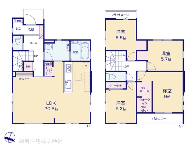 G00376986 埼玉県春日部市藤塚 新築一戸建て 3699万円【間取図】