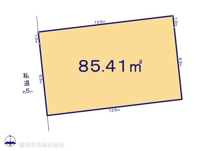 G00377010 東京都西東京市中町５丁目 土地 3880万円【区画図】