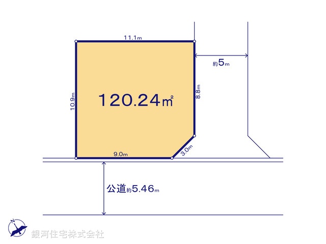 G00377042 東京都武蔵村山市中藤４丁目 土地(建築条件付土地) 1980万円【区画図】