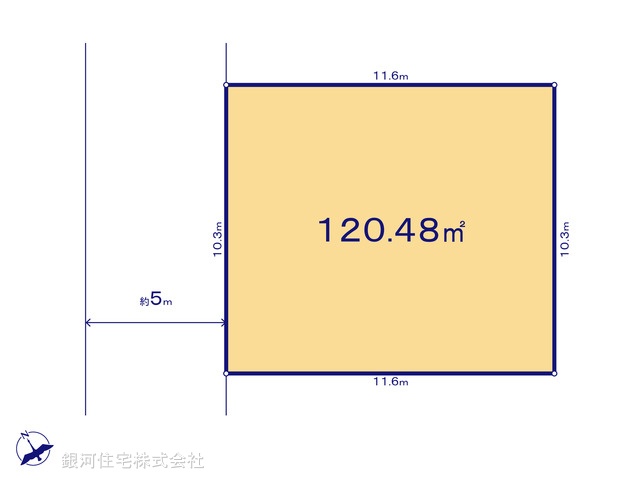 G00377046 東京都武蔵村山市中藤４丁目 土地(建築条件付土地) 1680万円【区画図】