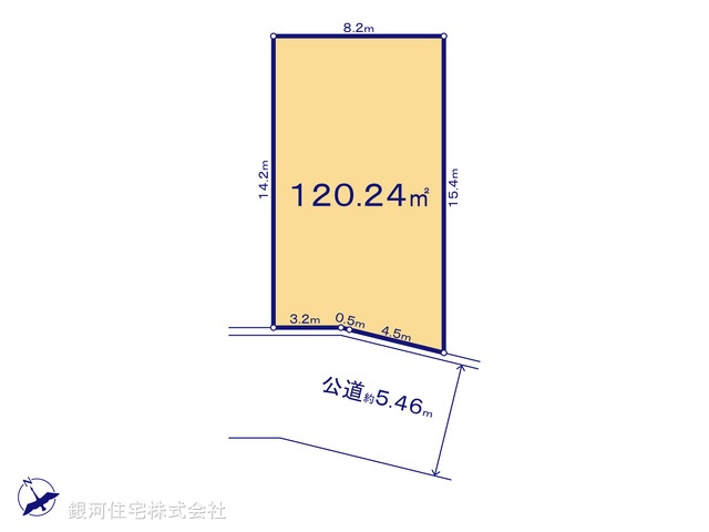 G00377048 東京都武蔵村山市中藤４丁目 土地(建築条件付土地) 1780万円【区画図】