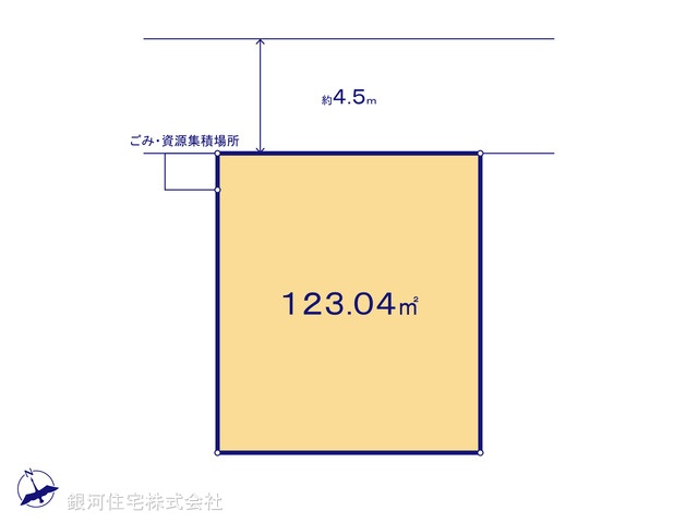G00377083 神奈川県相模原市中央区田名 土地 1700万円【区画図】