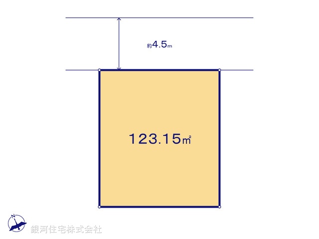 G00377085 神奈川県相模原市中央区田名 土地 1750万円【区画図】