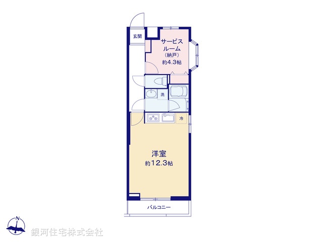G00377152 東京都北区滝野川３丁目 中古マンション 3398万円【間取図】