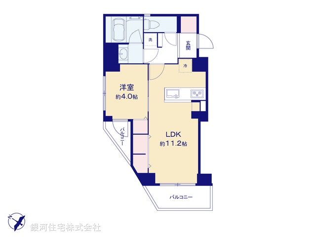 G00377153 東京都台東区浅草２丁目 中古マンション 4198万円【間取図】