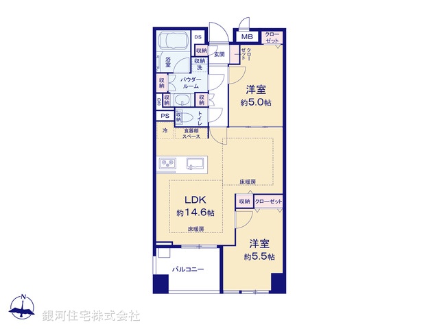 G00377174 東京都千代田区神田佐久間町４丁目 中古マンション 1億1499万円【間取図】