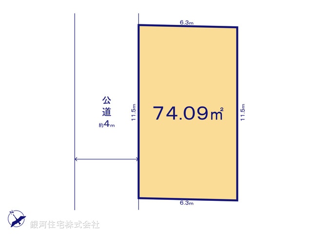 G00377299 千葉県船橋市前原西６丁目 土地 3148万円【区画図】