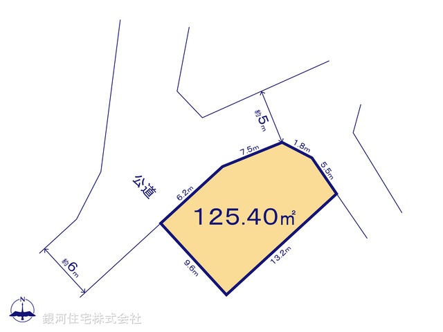 G00377411 千葉県我孫子市根戸 土地 2680万円【区画図】