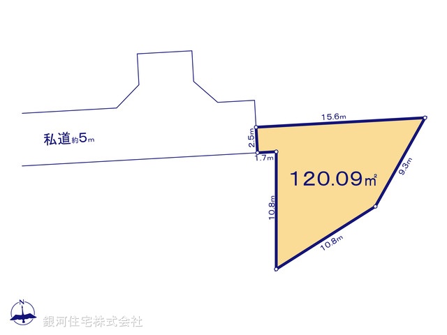 G00377451 神奈川県藤沢市本藤沢２丁目 土地(建築条件付土地) 3580万円【区画図】