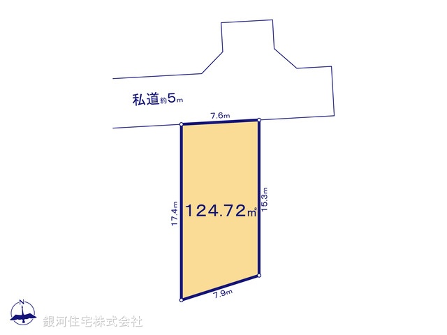 G00377453 神奈川県藤沢市本藤沢２丁目 土地(建築条件付土地) 3680万円【区画図】