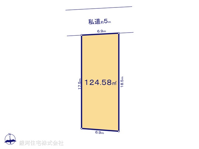 G00377455 神奈川県藤沢市本藤沢２丁目 土地(建築条件付土地) 3680万円【区画図】