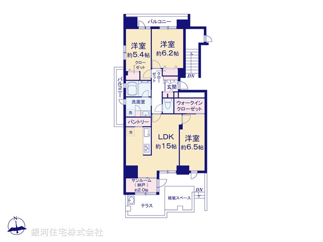 G00377488 神奈川県横須賀市東逸見町１丁目 中古マンション 3780万円【間取図】