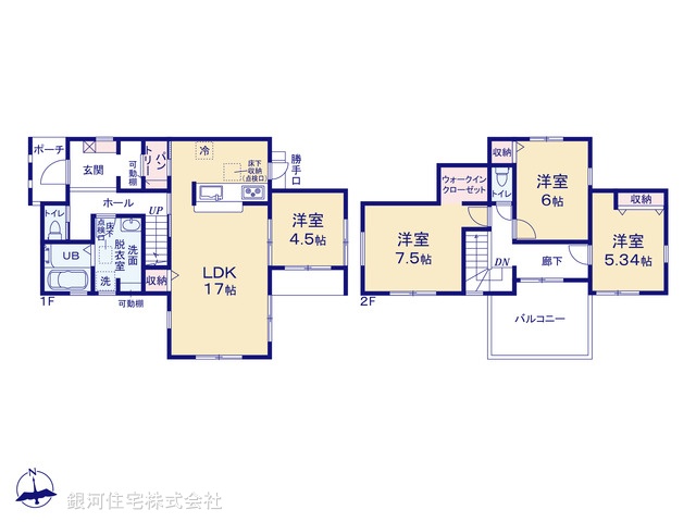 G00377489 東京都八王子市館町 新築一戸建て 3890万円【間取図】