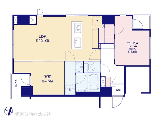 G00377527 東京都中央区日本橋久松町 中古マンション 7990万円【間取図】