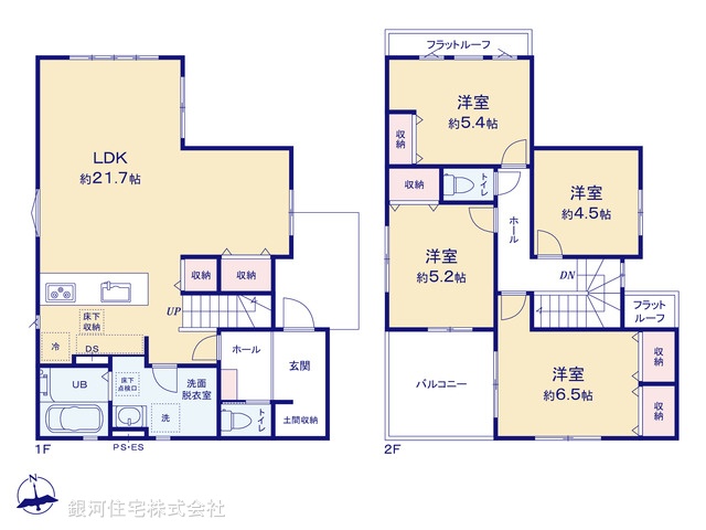 G00377562 埼玉県所沢市中新井１丁目 新築一戸建て 4399万円【間取図】