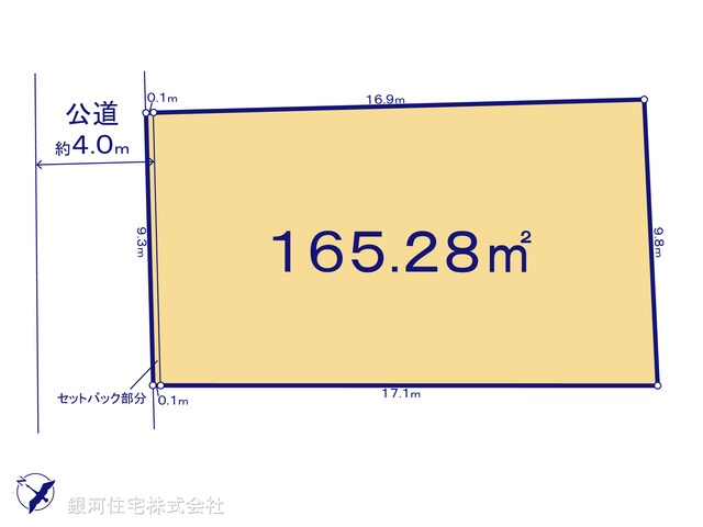 G00377591 神奈川県相模原市南区相模大野５丁目 土地 7380万円【区画図】