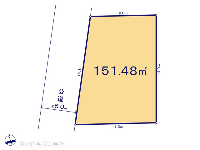 G00377615 東京都町田市南成瀬６丁目 土地 4780万円【区画図】
