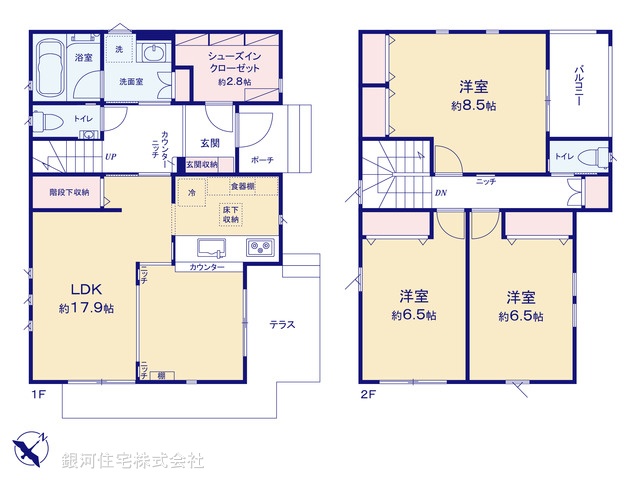 G00377708 埼玉県和光市南１丁目 新築一戸建て 5880万円【間取図】