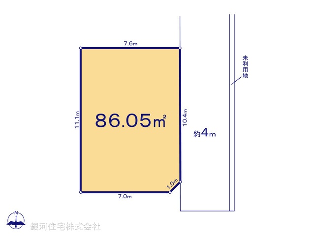 G00377716 埼玉県さいたま市中央区八王子５丁目 土地 2380万円【区画図】