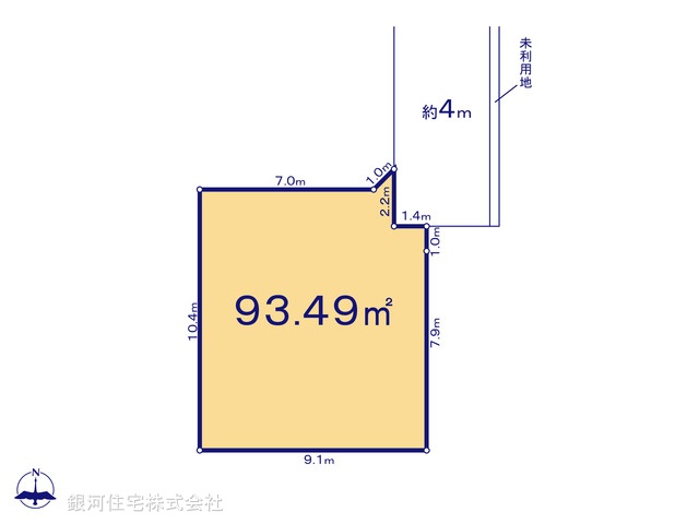 G00377717 埼玉県さいたま市中央区八王子５丁目 土地 2180万円【区画図】