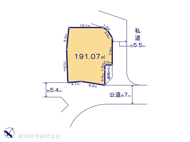 G00377752 神奈川県横浜市旭区今宿町 土地 5800万円【区画図】