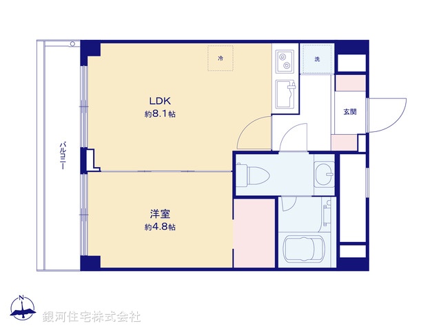 G00377798 東京都杉並区高円寺北４丁目 中古マンション 3080万円【間取図】