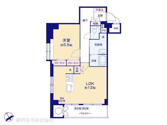 G00377829 東京都大田区南馬込１丁目 中古マンション 3380万円【間取図】