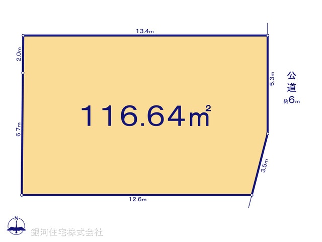 G00377860 千葉県柏市塚崎 土地 1388万円【区画図】
