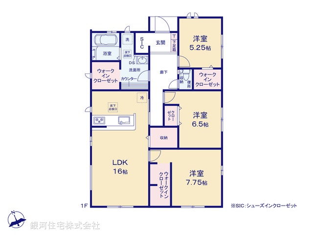 G00377866 千葉県君津市南久保３丁目 新築一戸建て 3490万円【間取図】