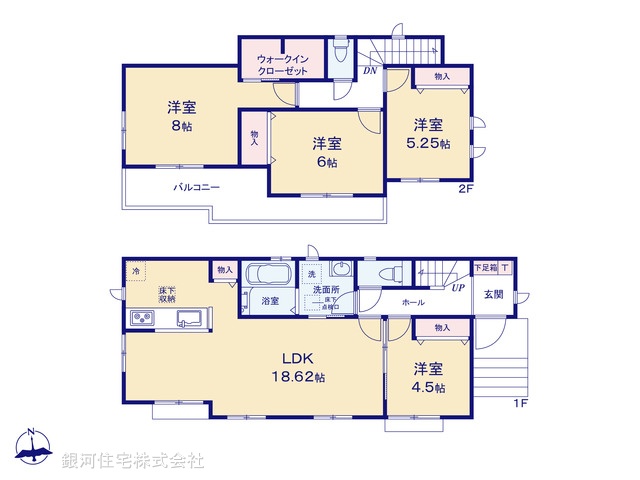 G00377876 千葉県我孫子市並木６丁目 新築一戸建て 4290万円【間取図】